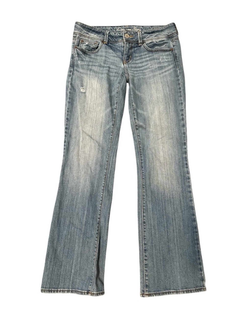 American Eagle Outfitters Low-rise Slim Bootcut Light Medium Wash Jeans 8R